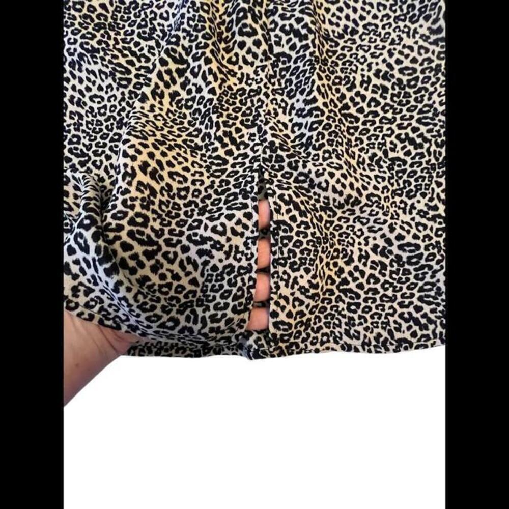 Renee C Chic Leopard Print Blouse - Versatile Casual Top - Picture 8 of 8